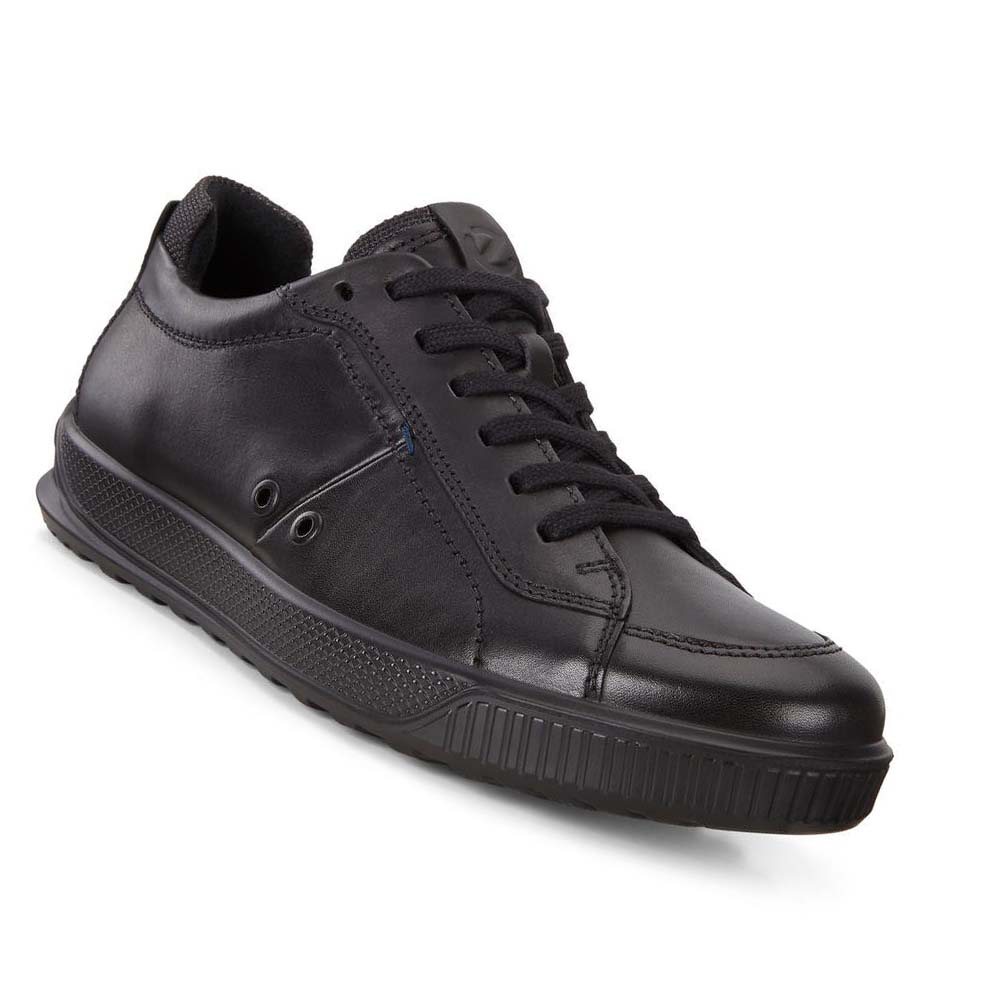 Men's Ecco Byway Sneakers Black / Black | USA 610QMA